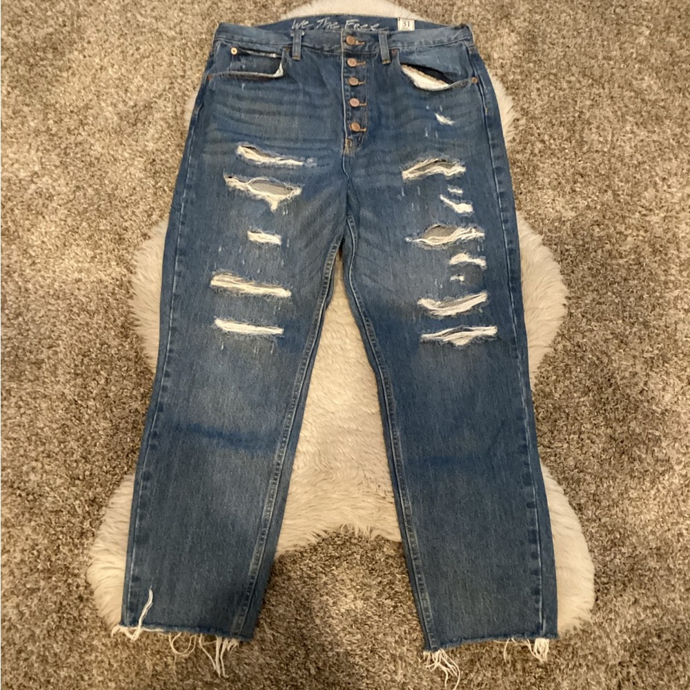 free people distressed jean